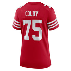 Connor Colby San Francisco 49ers Women's Team Game Jersey Scarlet | Nike for Sale