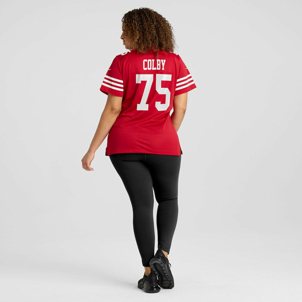 Connor Colby San Francisco 49ers Women's Team Game Jersey Scarlet | Nike for Sale