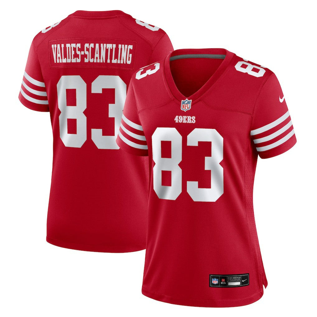 Marquez Valdes-Scantling San Francisco 49ers Women's Team Game Jersey Scarlet | Nike for Sale