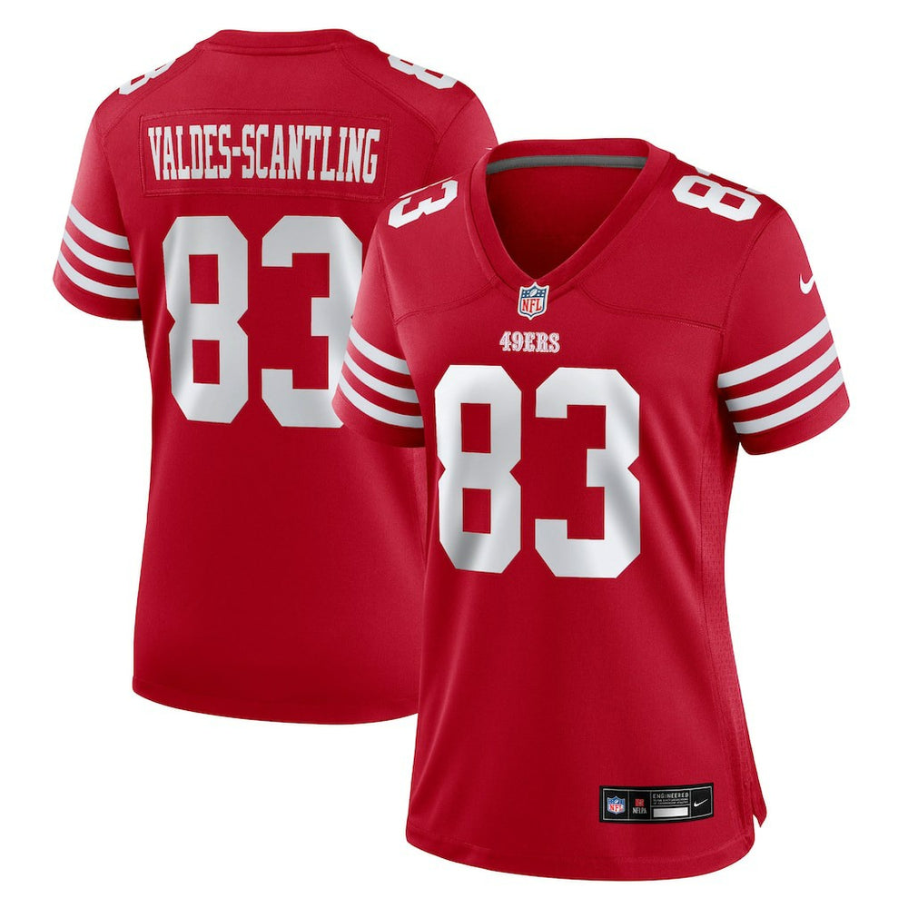 Marquez Valdes-Scantling San Francisco 49ers Women's Team Game Jersey Scarlet | Nike for Sale