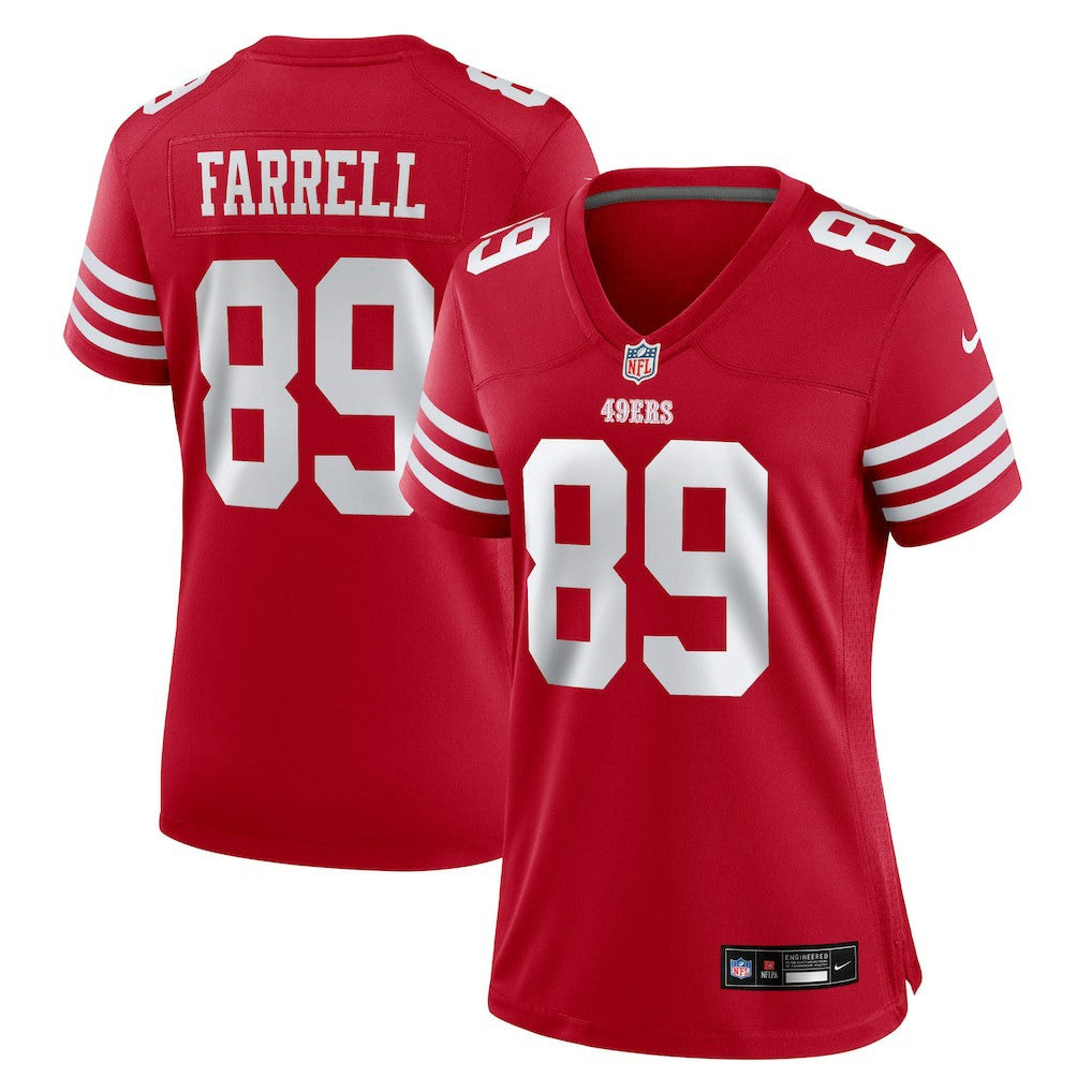 Luke Farrell San Francisco 49ers Women's Team Game Jersey Scarlet | Nike for Sale