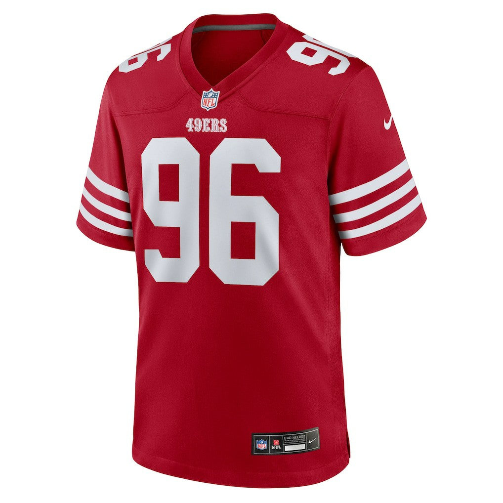 Jordan Jefferson San Francisco 49ers Team Game Jersey Scarlet | Nike for Sale