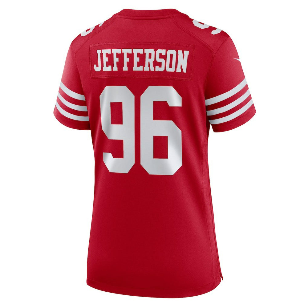 Jordan Jefferson San Francisco 49ers Women's Team Game Jersey Scarlet | Nike for Sale