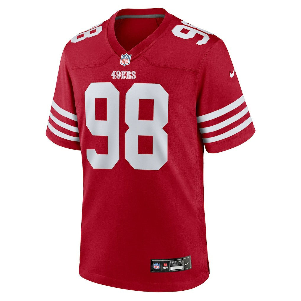 Mykel Williams San Francisco 49ers Team Game Jersey Scarlet | Nike for Sale