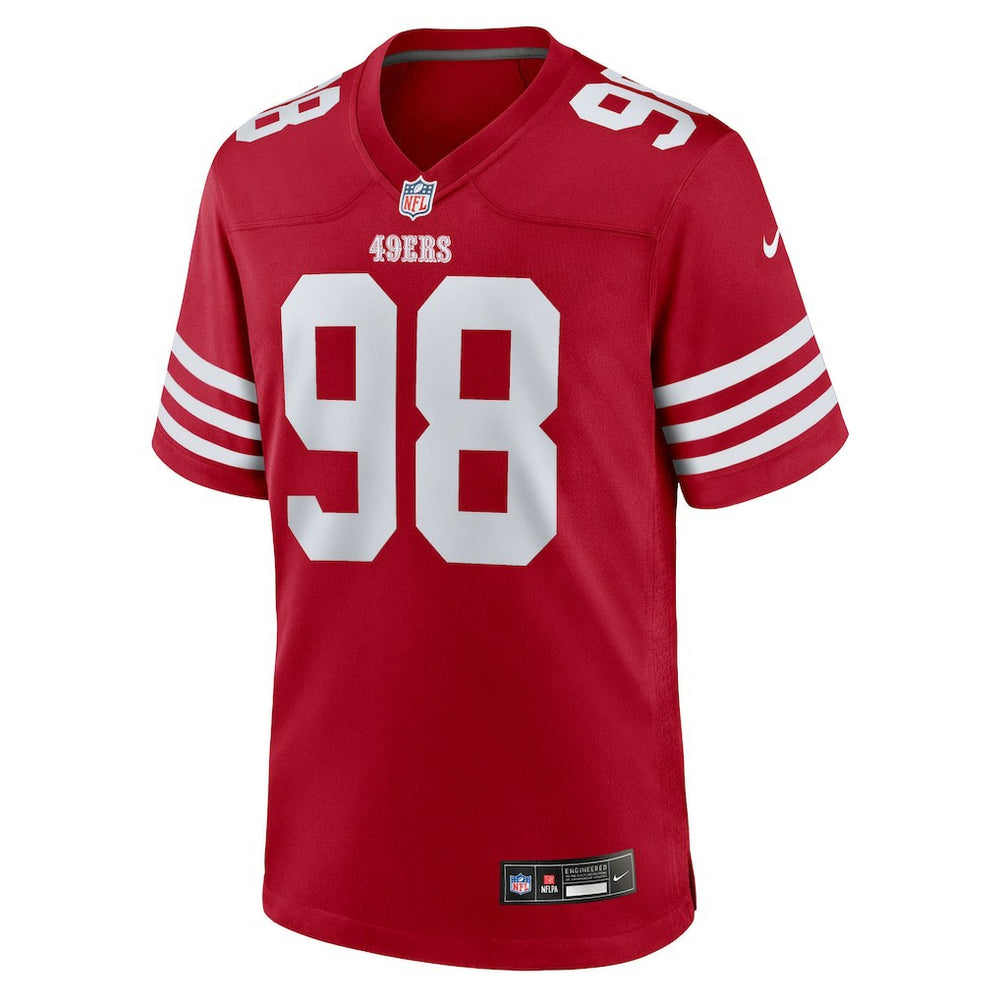 Mykel Williams San Francisco 49ers Team Game Jersey Scarlet | Nike for Sale