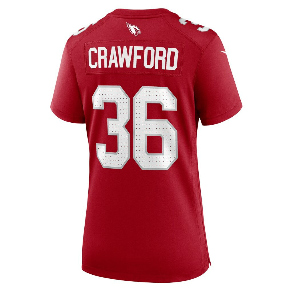 Kitan Crawford Arizona Cardinals Women's Team Game Jersey Cardinal | Nike for Sale