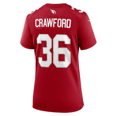 Kitan Crawford Arizona Cardinals Women's Team Game Jersey Cardinal | Nike for Sale