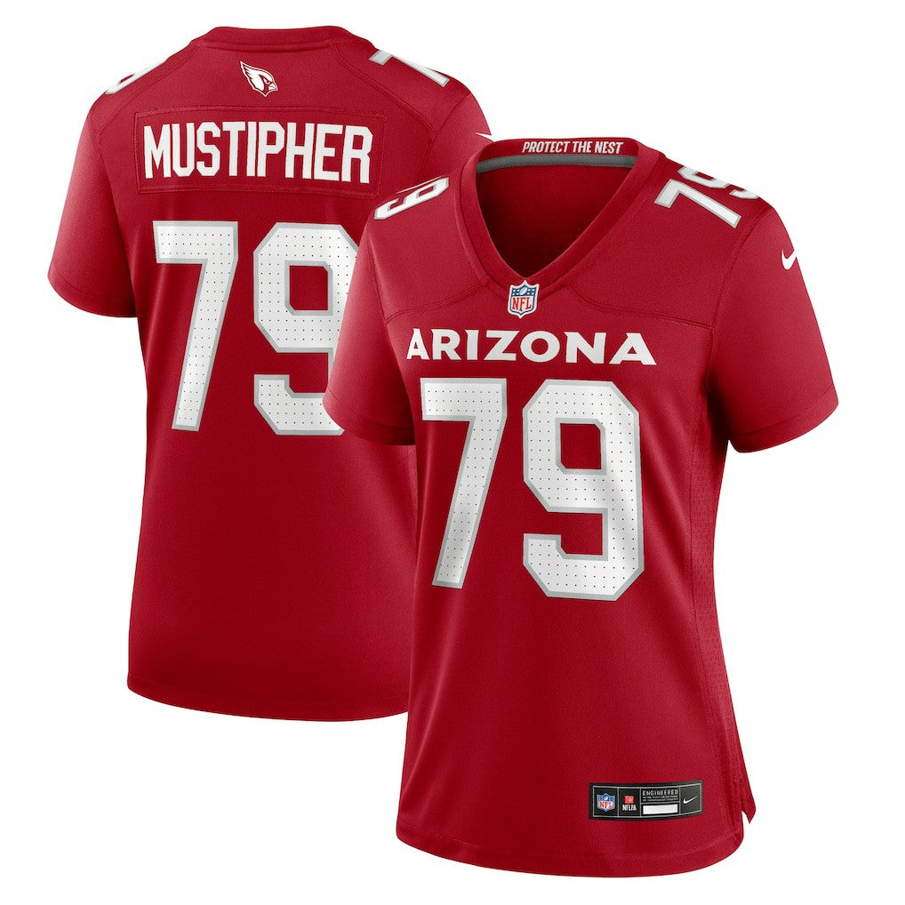 PJ Mustipher Arizona Cardinals Women's Team Game Jersey Cardinal | Nike for Sale