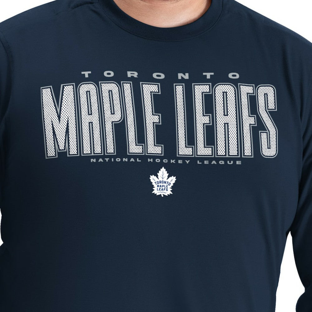 Toronto Maple Leafs G-III Sports by Carl Banks Adaptive Mesh Effect Long Sleeve T-Shirt - Blue - NHL