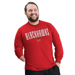 Chicago Blackhawks G-III Sports by Carl Banks Adaptive Mesh Effect Long Sleeve T-Shirt - Red - NHL
