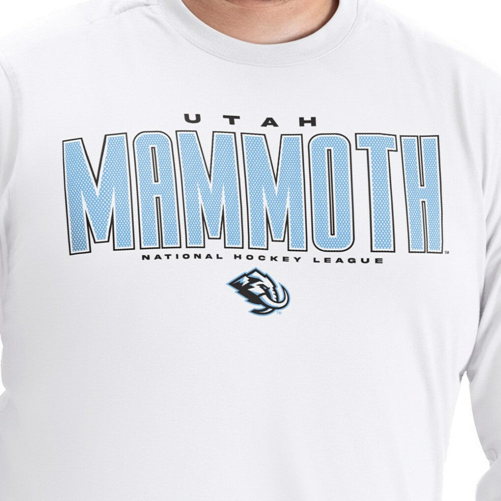 Utah Mammoth G-III Sports by Carl Banks Adaptive Mesh Effect Long Sleeve T-Shirt - White - NHL