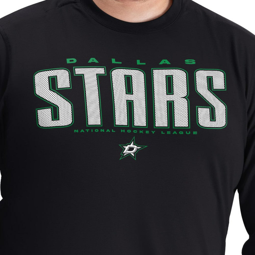 Dallas Stars G-III Sports by Carl Banks Adaptive Mesh Effect Long Sleeve T-Shirt - Black - NHL