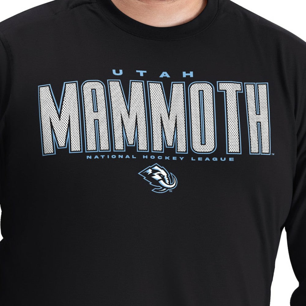 Utah Mammoth G-III Sports by Carl Banks Adaptive Mesh Effect Long Sleeve T-Shirt - Black - NHL