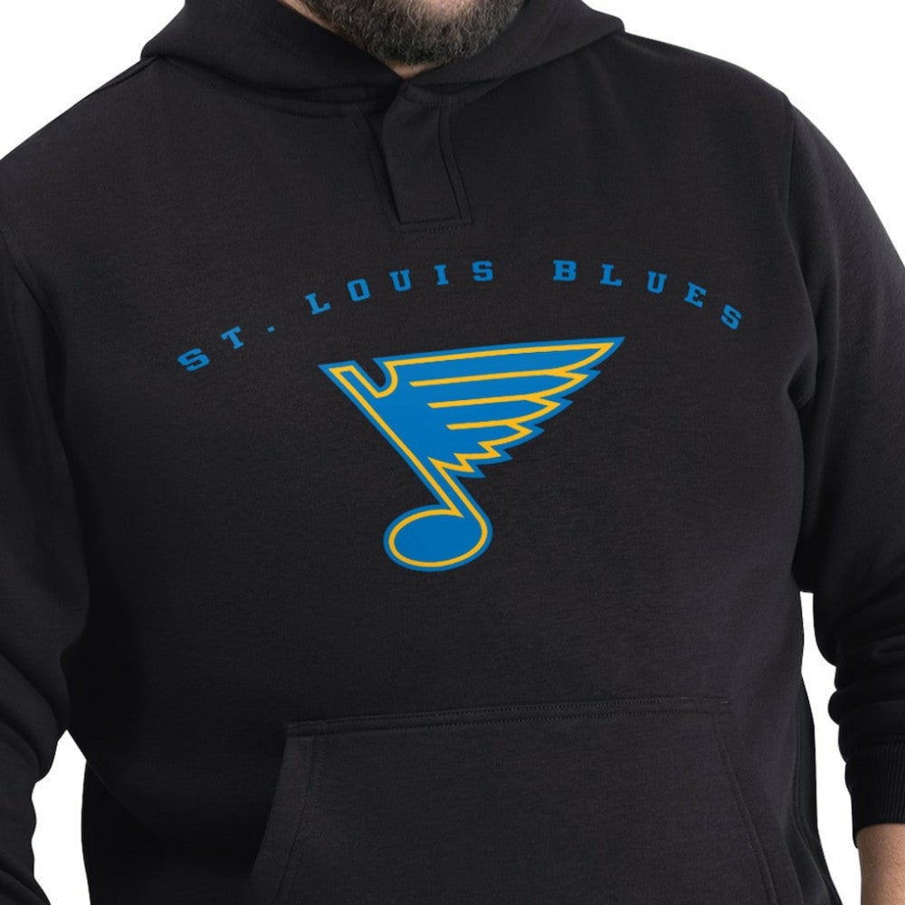 St. Louis Blues G-III Sports by Carl Banks Adaptive Classic Team Arc Fleece Hoodie - Black - NHL