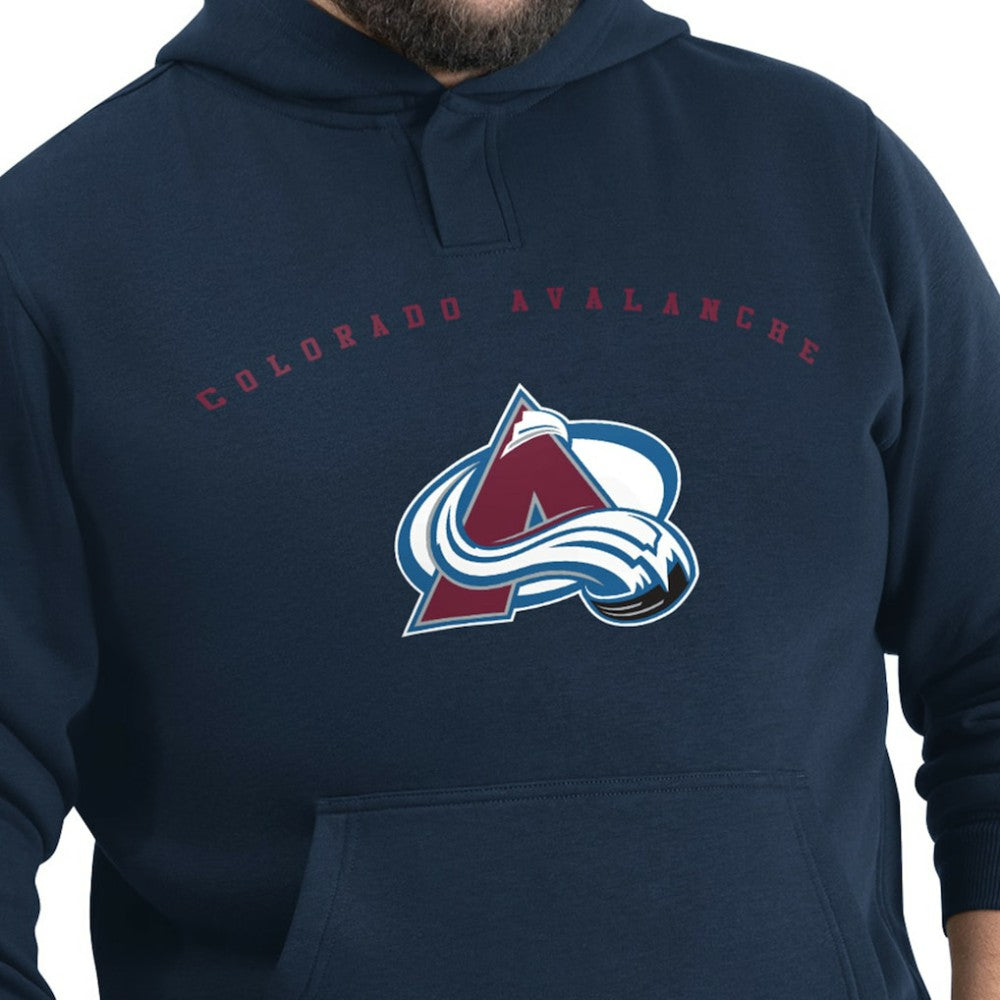 Colorado Avalanche G-III Sports by Carl Banks Adaptive Classic Team Arc Fleece Hoodie - Navy - NHL