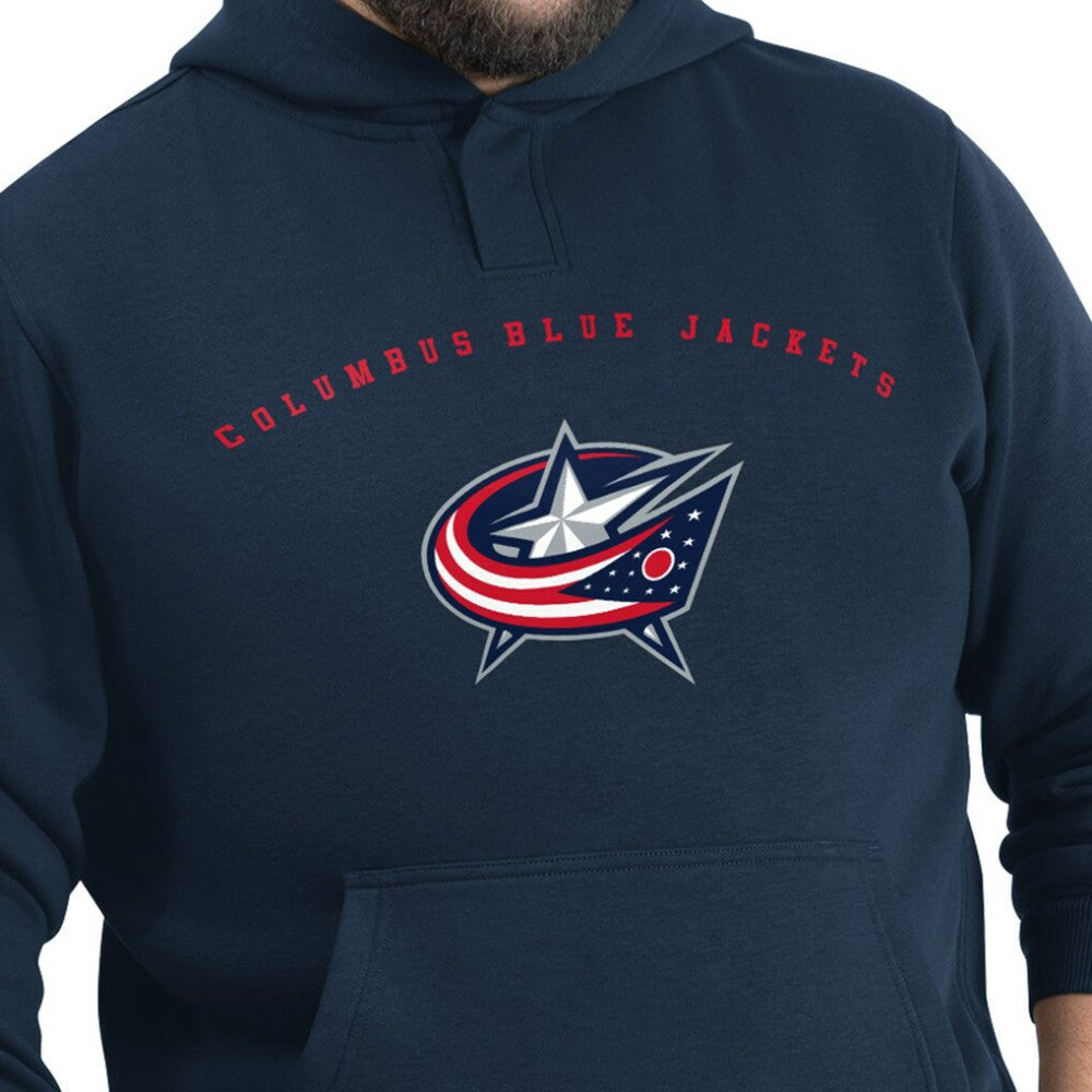 Columbus Blue Jackets G-III Sports by Carl Banks Adaptive Classic Team Arc Fleece Hoodie - Navy - NHL