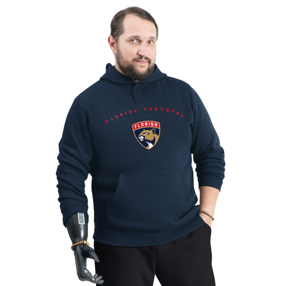 Florida Panthers G-III Sports by Carl Banks Adaptive Classic Team Arc Fleece Hoodie - Navy - NHL