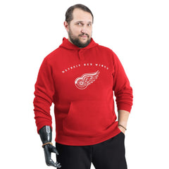 Detroit Red Wings G-III Sports by Carl Banks Adaptive Classic Team Arc Fleece Hoodie - Red - NHL
