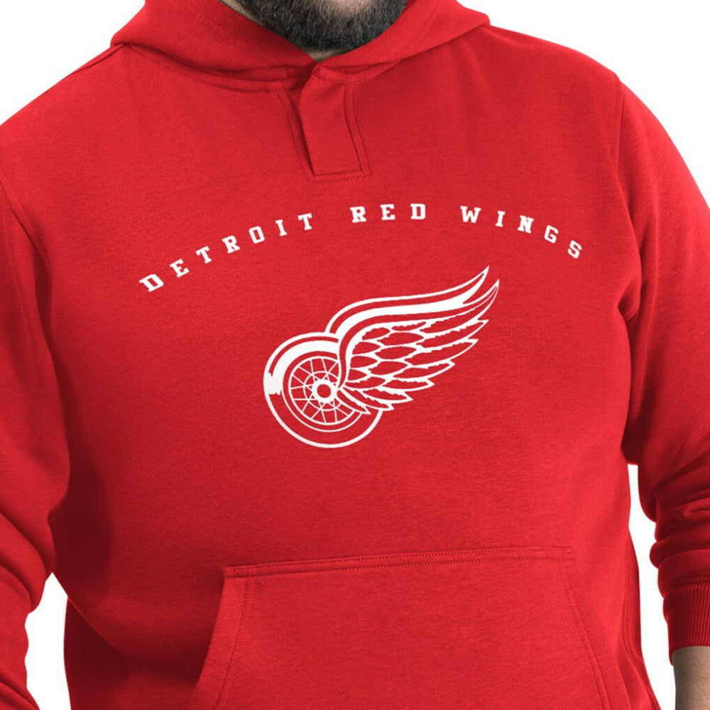 Detroit Red Wings G-III Sports by Carl Banks Adaptive Classic Team Arc Fleece Hoodie - Red - NHL