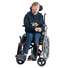 Nashville Predators G-III Sports by Carl Banks Adaptive Classic Team Arc Fleece Hoodie - Navy - NHL