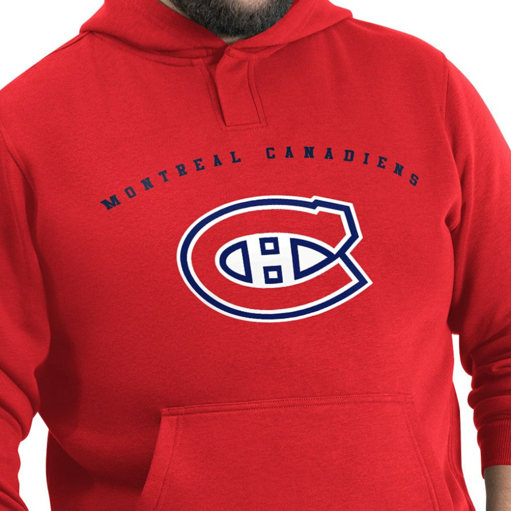 Montreal Canadiens G-III Sports by Carl Banks Adaptive Classic Team Arc Fleece Hoodie - Red - NHL