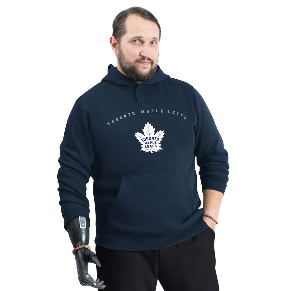 Toronto Maple Leafs G-III Sports by Carl Banks Adaptive Classic Team Arc Fleece Hoodie - Navy - NHL