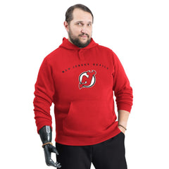 New Jersey Devils G-III Sports by Carl Banks Adaptive Classic Team Arc Fleece Hoodie - Red - NHL