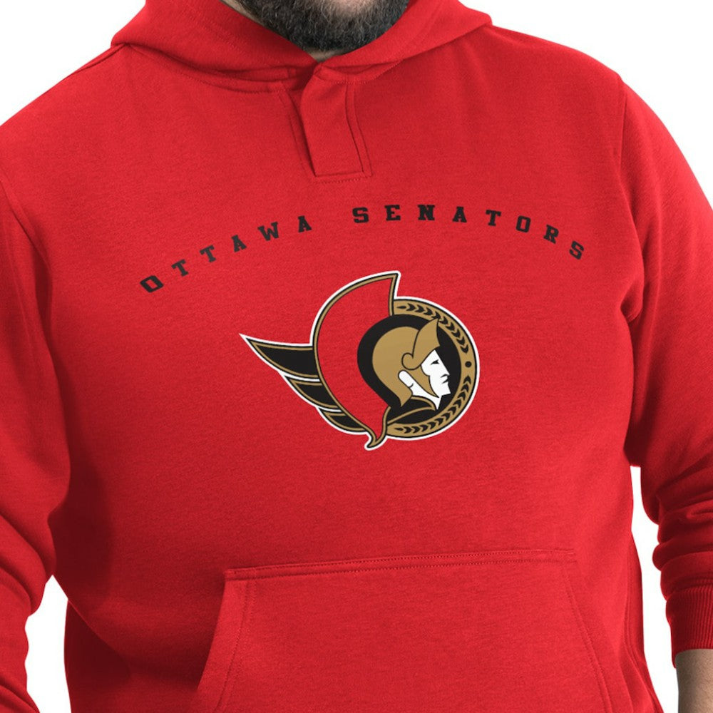 Ottawa Senators G-III Sports by Carl Banks Adaptive Classic Team Arc Fleece Hoodie - Red - NHL