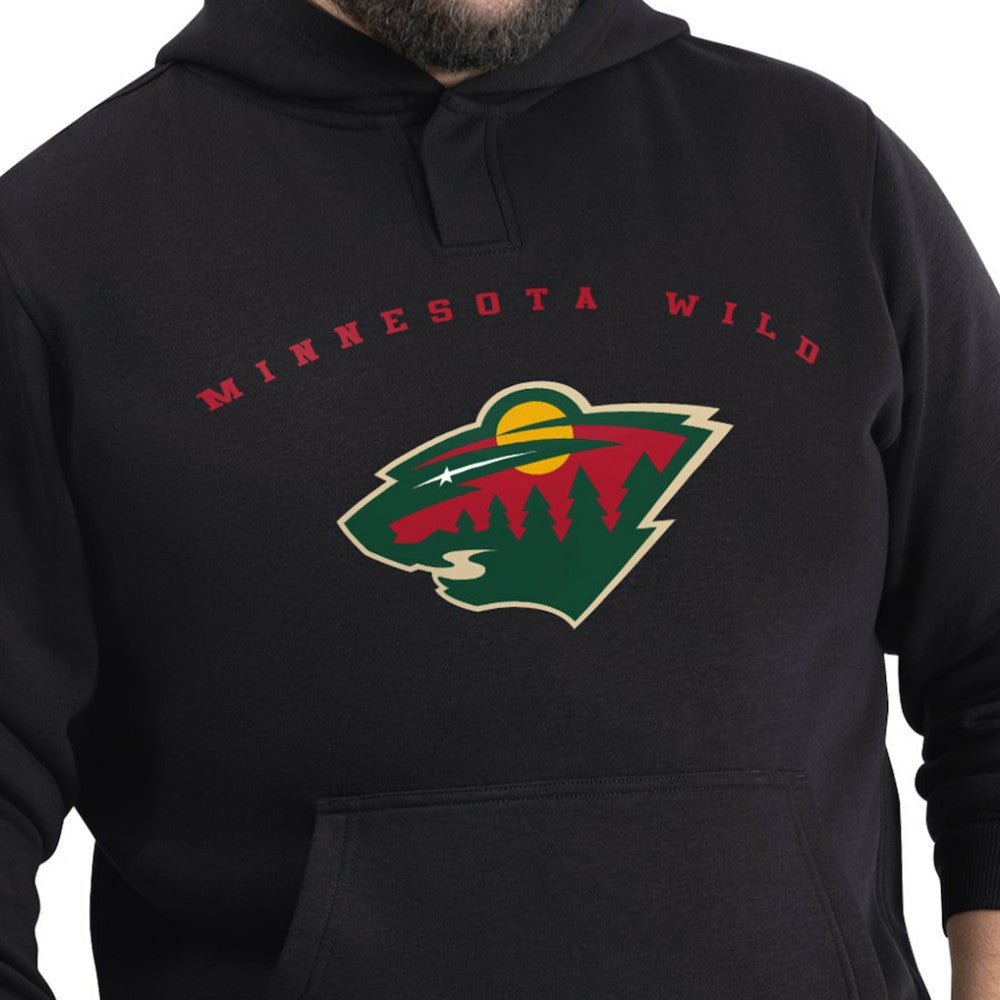 Minnesota Wild G-III Sports by Carl Banks Adaptive Classic Team Arc Fleece Hoodie - Black - NHL