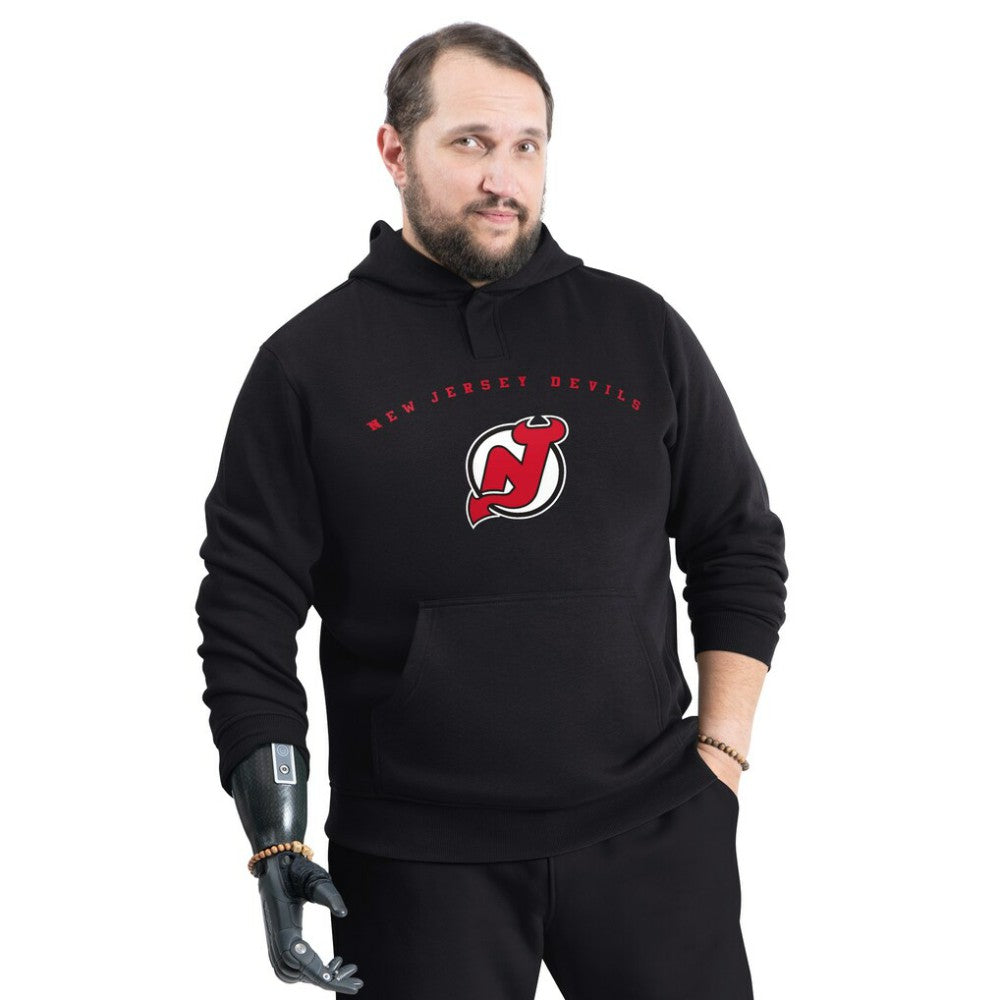 New Jersey Devils G-III Sports by Carl Banks Adaptive Classic Team Arc Fleece Hoodie - Black - NHL