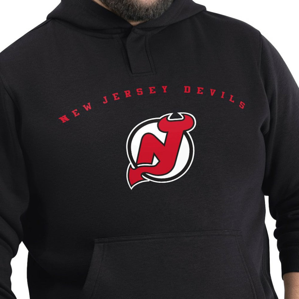New Jersey Devils G-III Sports by Carl Banks Adaptive Classic Team Arc Fleece Hoodie - Black - NHL