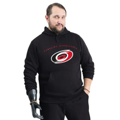 Carolina Hurricanes G-III Sports by Carl Banks Adaptive Classic Team Arc Fleece Hoodie - Black - NHL