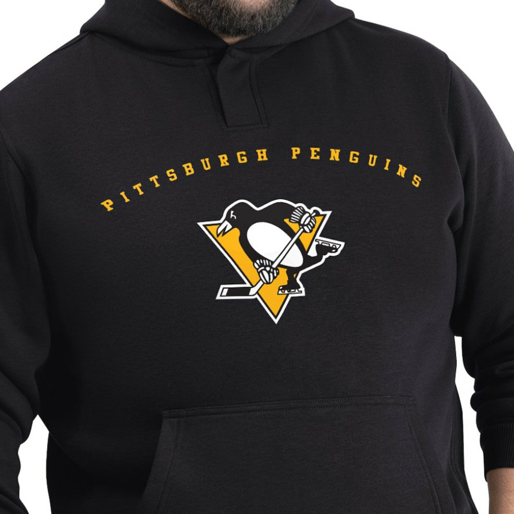 Pittsburgh Penguins G-III Sports by Carl Banks Adaptive Classic Team Arc Fleece Hoodie - Black - NHL