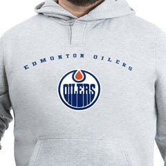 Edmonton Oilers G-III Sports by Carl Banks Adaptive Classic Team Arc Fleece Hoodie - Gray - NHL