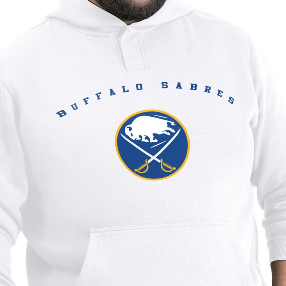 Buffalo Sabres G-III Sports by Carl Banks Adaptive Classic Team Arc Fleece Hoodie - White - NHL