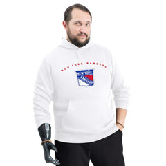 New York Rangers G-III Sports by Carl Banks Adaptive Classic Team Arc Fleece Hoodie - White - NHL