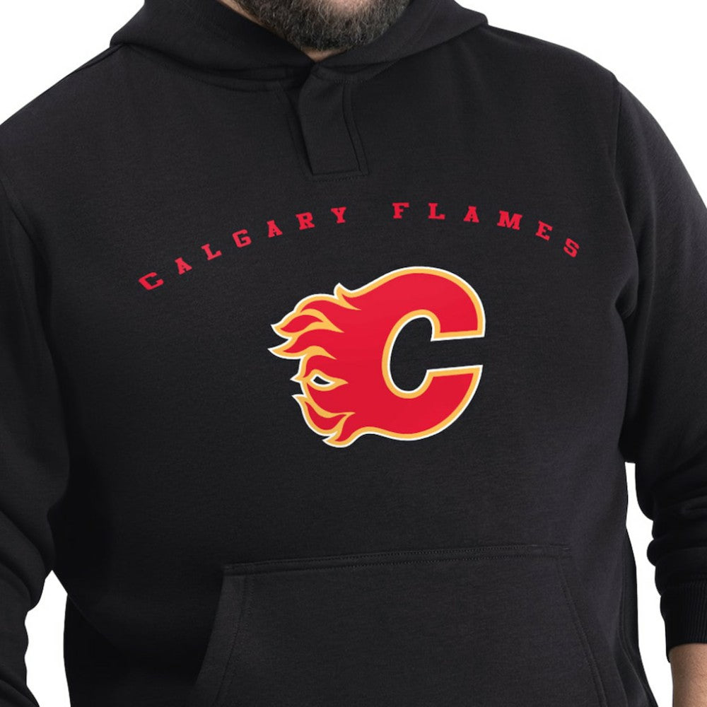 Calgary Flames G-III Sports by Carl Banks Adaptive Classic Team Arc Fleece Hoodie - Black - NHL