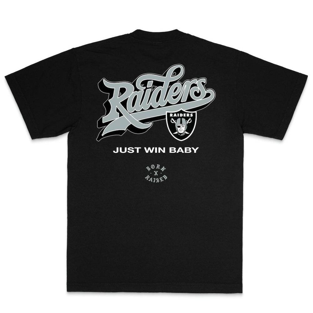 Las Vegas Raiders Born x Raised Unisex Pro Script T-Shirt Black | NFL