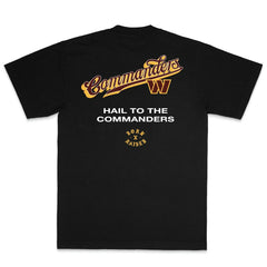 Washington Commanders Born x Raised Unisex Pro Script T-Shirt Black | NFL