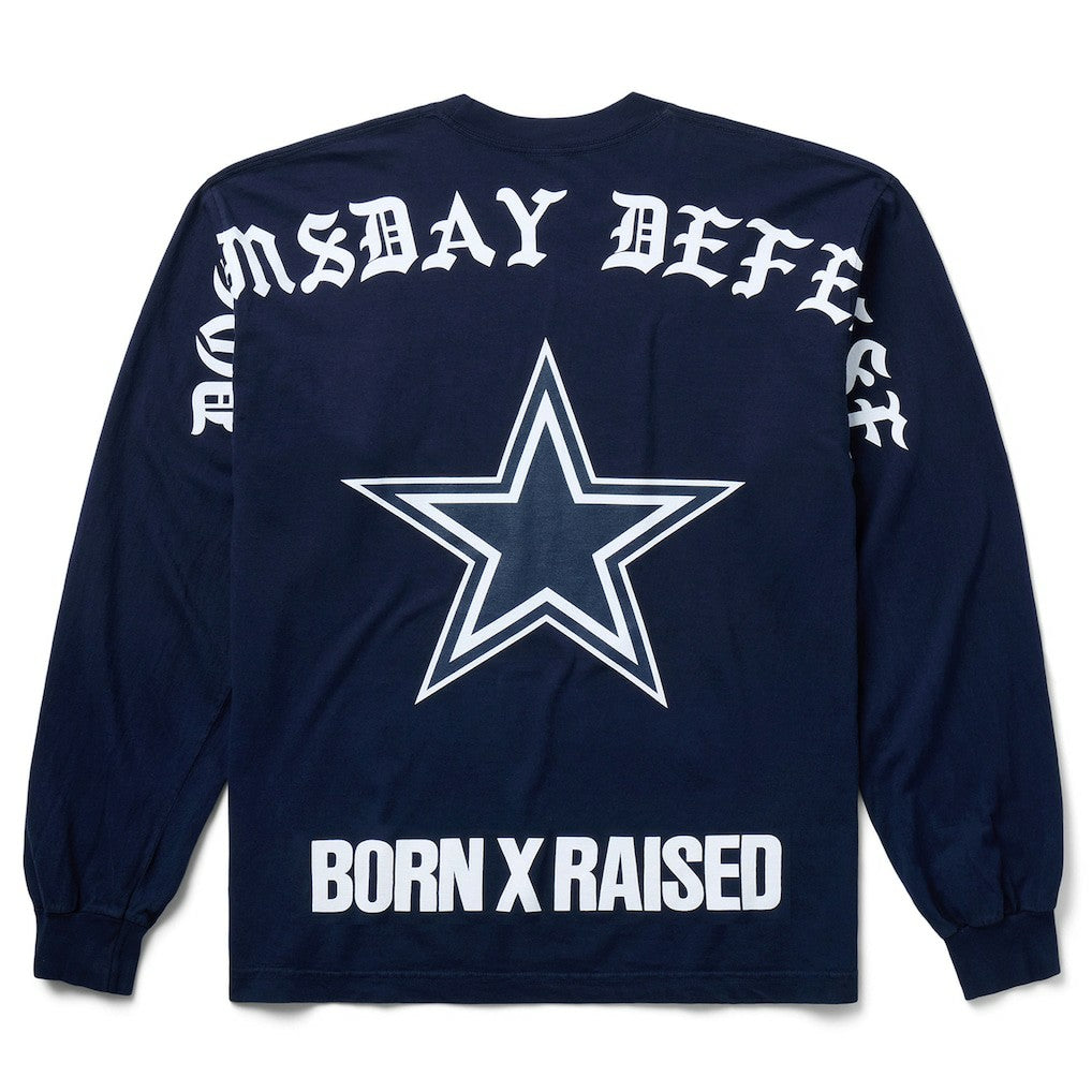 Dallas Cowboys Born x Raised Unisex Long Sleeve Local T-Shirt Navy | NFL