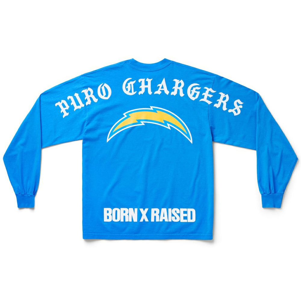 Los Angeles Chargers Born x Raised Unisex Long Sleeve Local T-Shirt Powder Blue | NFL
