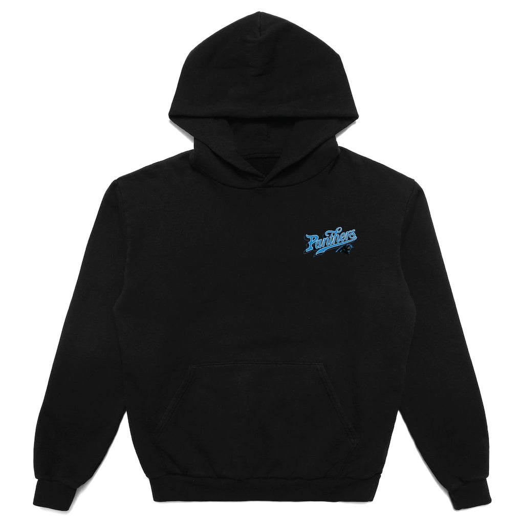 Carolina Panthers Born x Raised Unisex Pro Script Hoodie Black | NFL