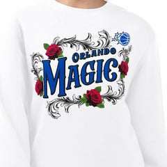 Orlando Magic G-III 4Her by Carl Banks Women's Roses Fleece Tri-Blend Sweatshirt White - NBA
