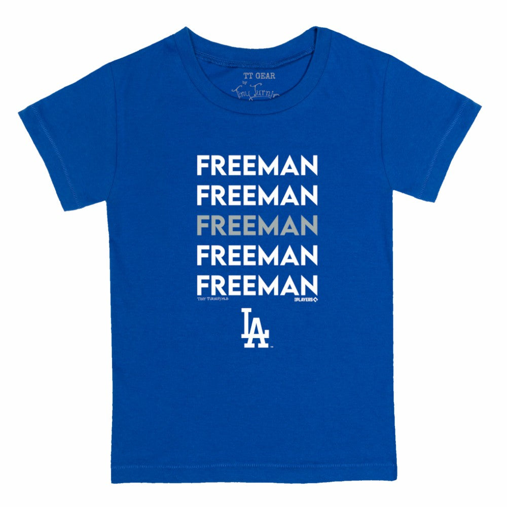 Freddie Freeman Los Angeles Dodgers Tiny Turnip Youth Stacked Graphic T-Shirt - MLB