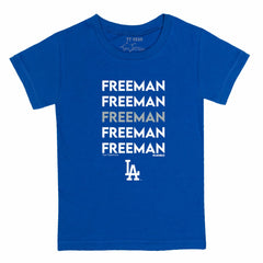 Freddie Freeman Los Angeles Dodgers Tiny Turnip Youth Stacked Graphic T-Shirt - MLB