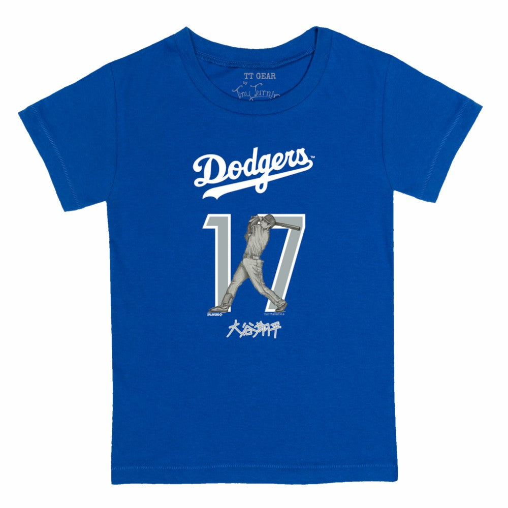 Shohei Ohtani Los Angeles Dodgers Tiny Turnip Youth Kanji Batting Graphic T-Shirt - MLB