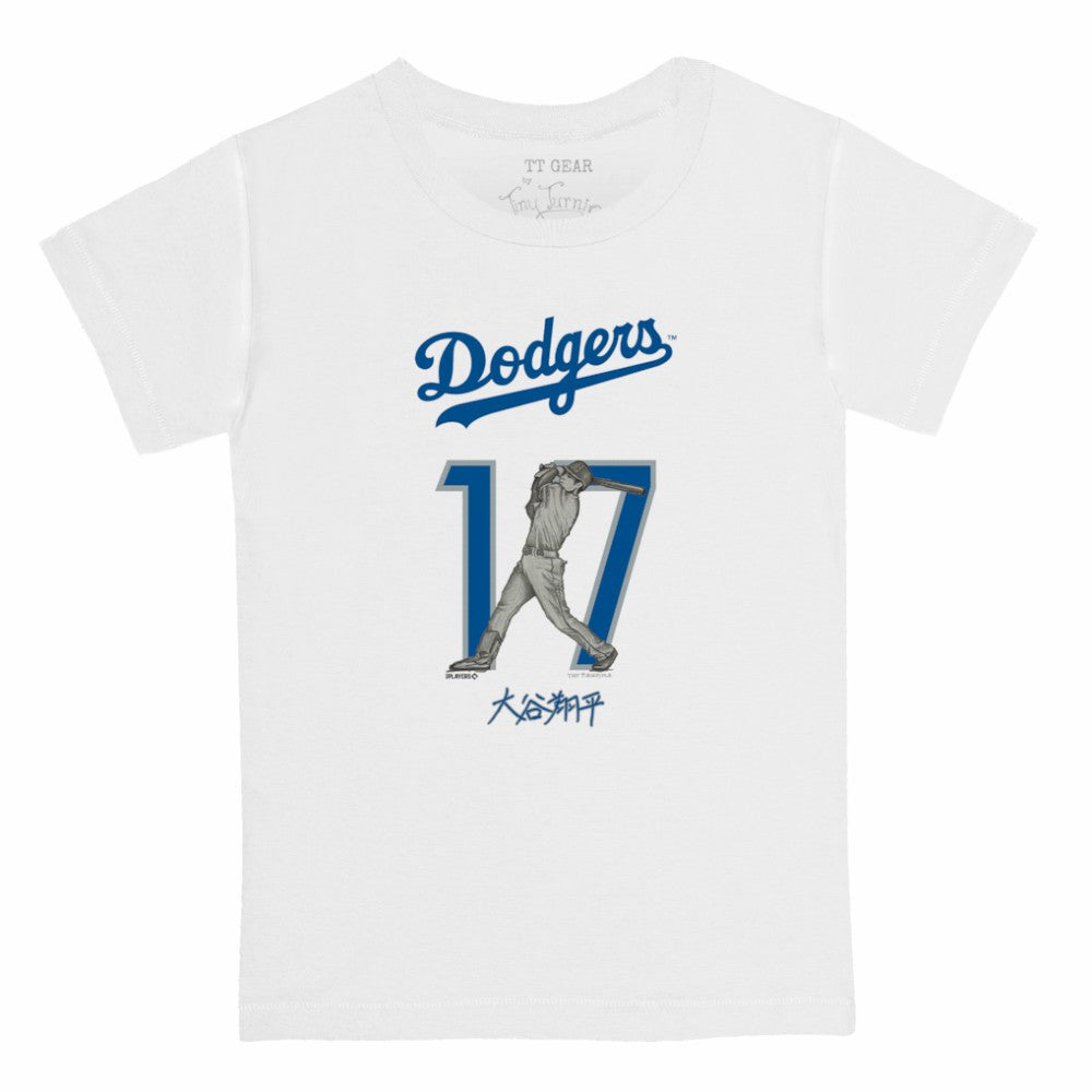 Shohei Ohtani Los Angeles Dodgers Tiny Turnip Youth Kanji Batting Graphic T-Shirt - MLB