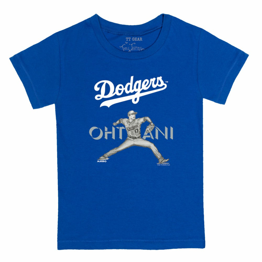 Shohei Ohtani Los Angeles Dodgers Tiny Turnip Youth Pitch Graphic T-Shirt - MLB