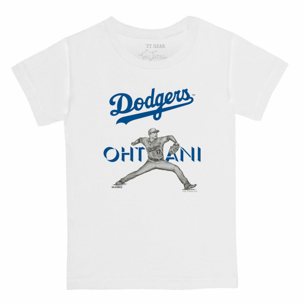 Shohei Ohtani Los Angeles Dodgers Tiny Turnip Youth Pitch Graphic T-Shirt - MLB