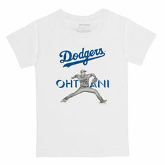Shohei Ohtani Los Angeles Dodgers Tiny Turnip Youth Pitch Graphic T-Shirt - MLB
